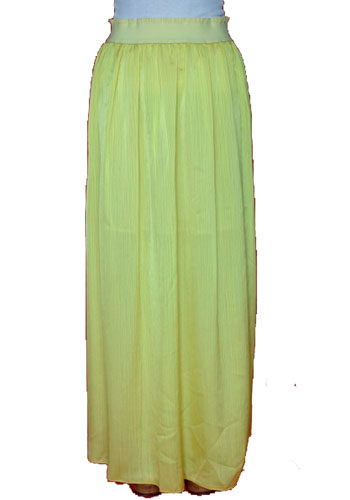Желтая длинная юбка лето 2023. Летняя юбка шифон Dresscode f.g.
