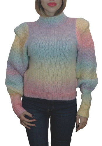 Женский короткий свитер Oversize Брендовая одежда из Италии.